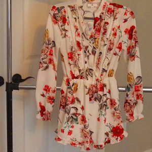 BP Floral Print Romper, Size XS